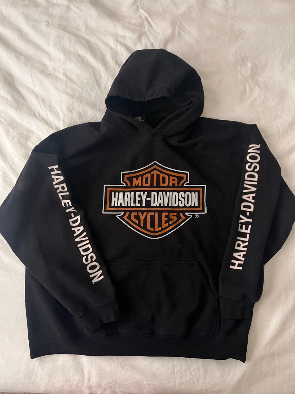Men’s Harley Davidson Black Hoodie XL Quaid HD Loma Linda, CA